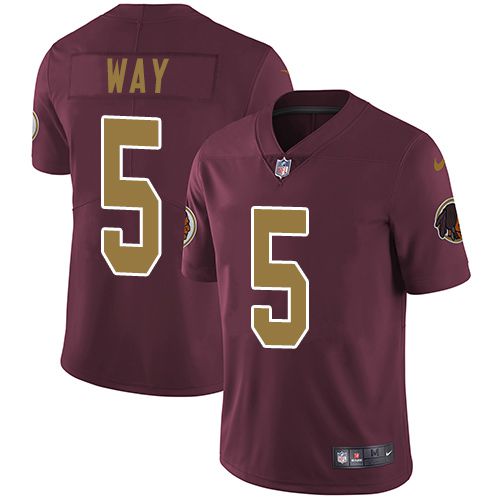 Men Washington Redskins 5 Tress Way Nike Burgundy Alternate Limited NFL Jersey